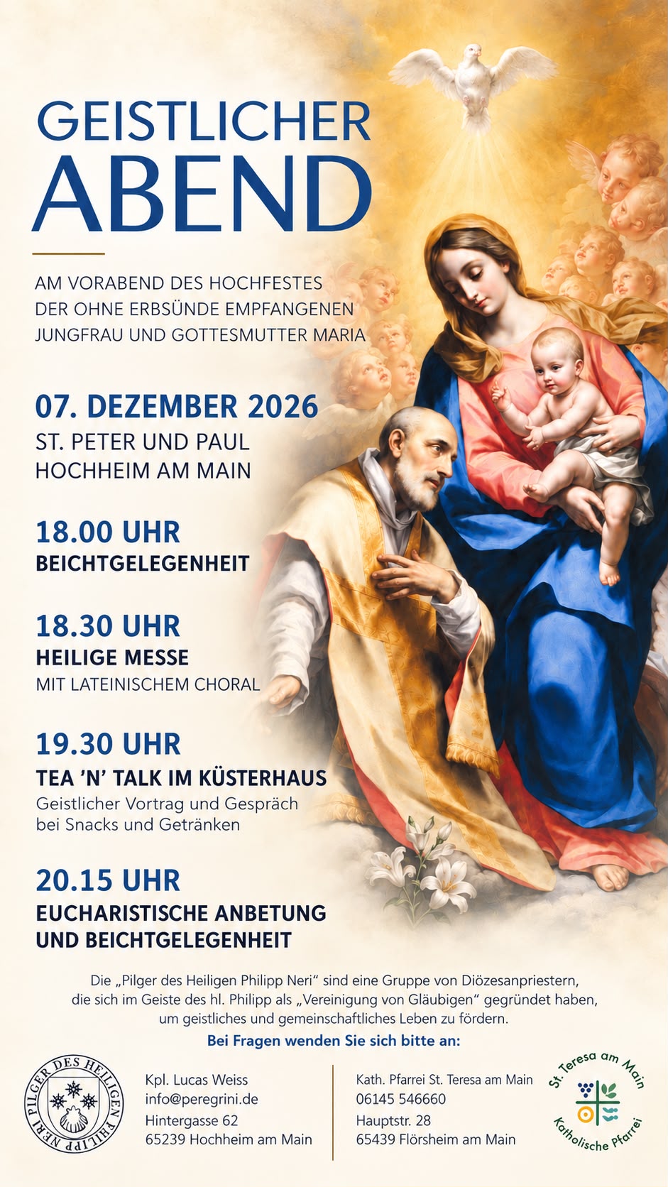Plakat Geistlicher Abend